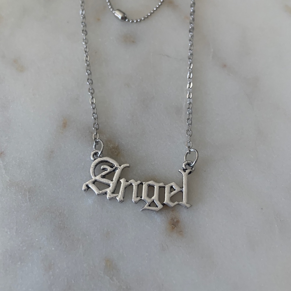 n e w | silver angel layered necklace👼🏻 - Picture 3 of 4